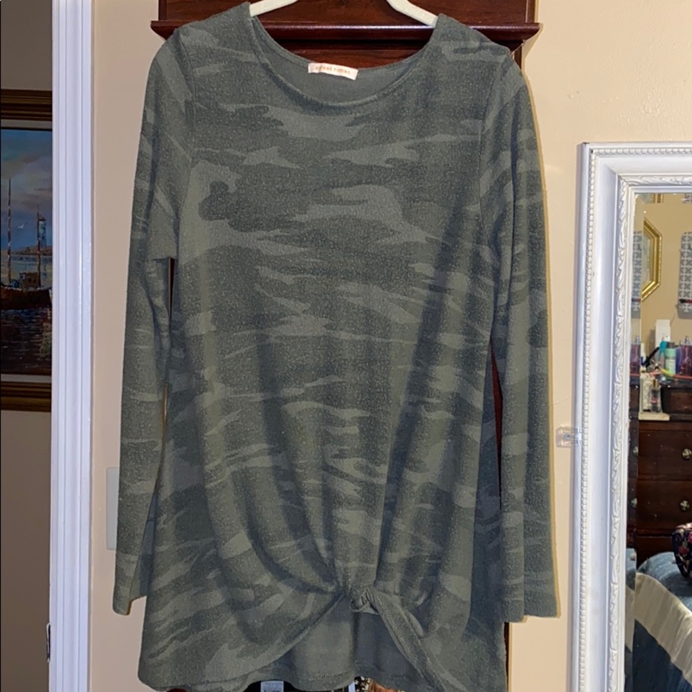 Camo sweater